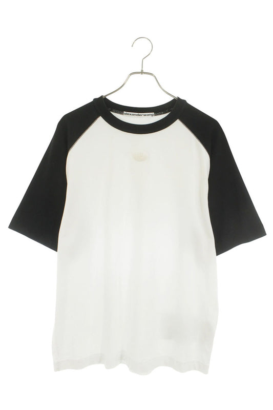 ALEXANDER WANG Front Logo T-Shirt White/Black Size M