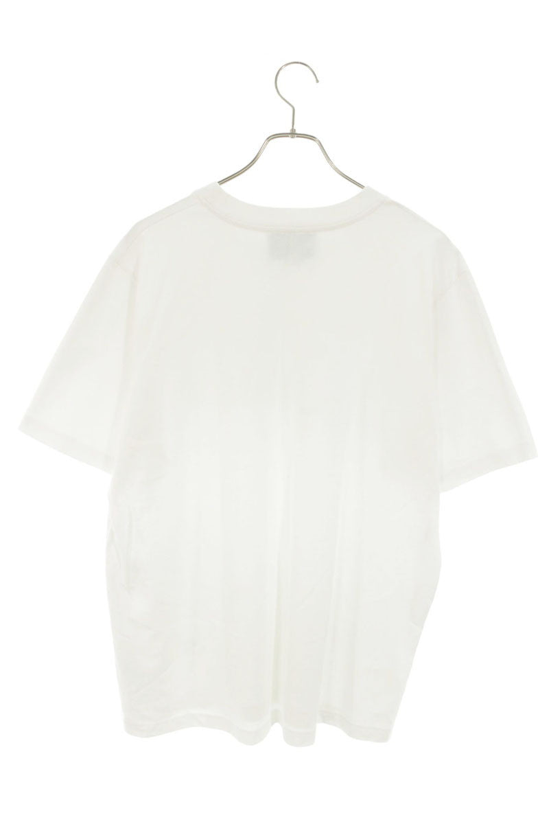 CASABLANCA Logo Print T-Shirt White Cotton Size XL