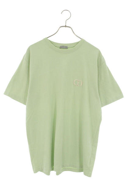 DIOR CD Icon Embroidered Logo T-Shirt Light Green Size L