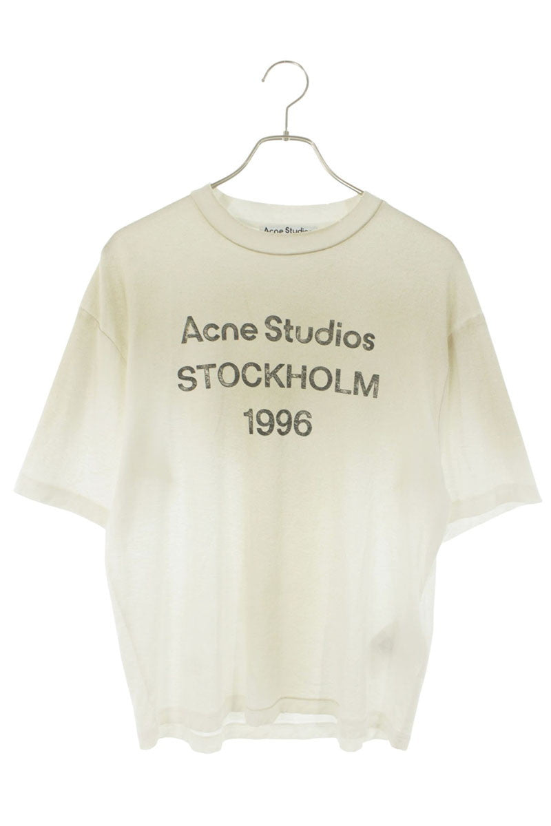 ACNE STUDIOS Logo Print Relaxed Fit Vintage T-Shirt Size XXS