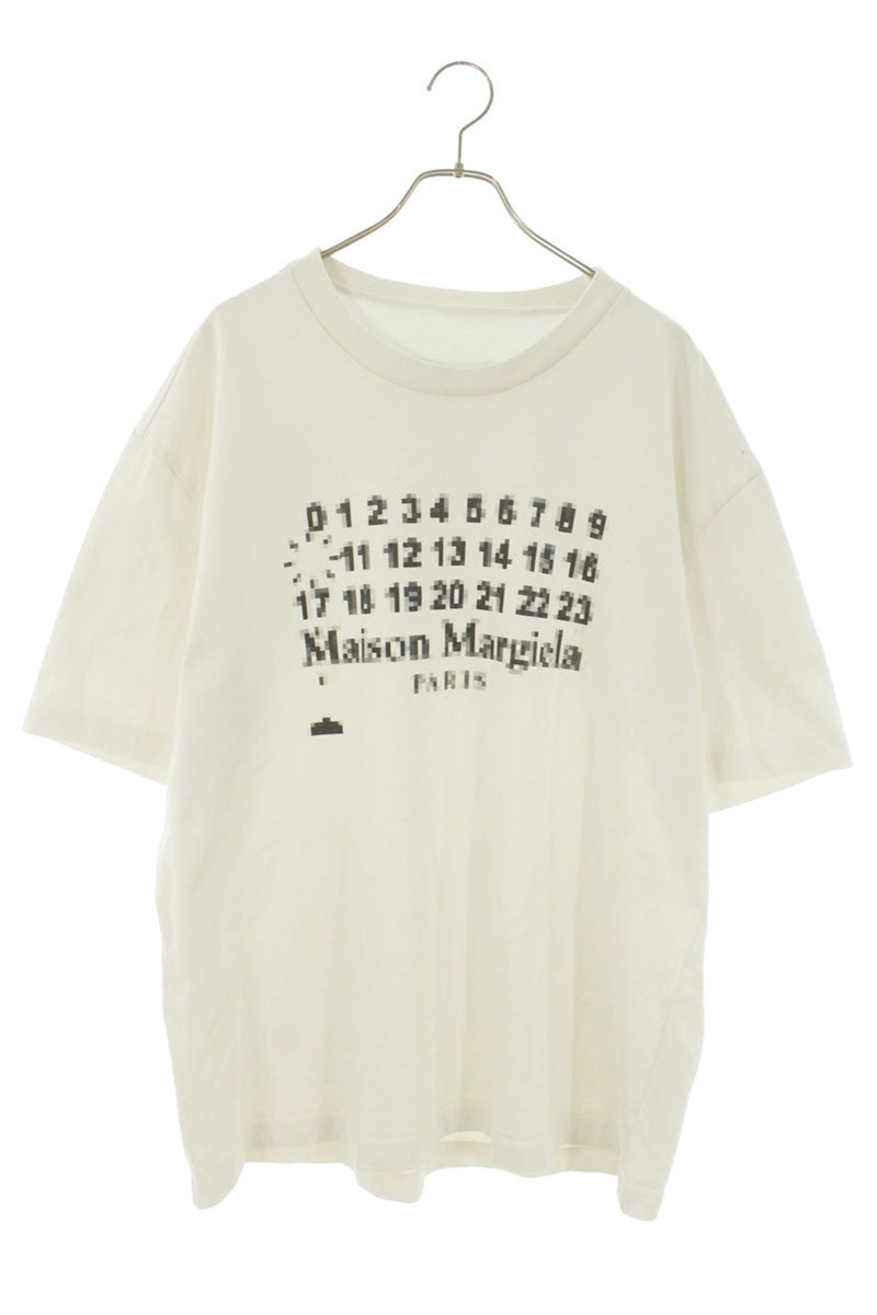Maison Margiela Invader Calendar Logo T-Shirt White Size S