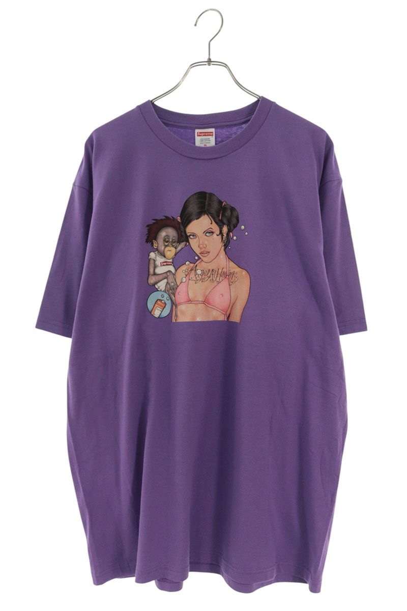 SUPREME 25FW Angel T-Shirt Purple Size XL