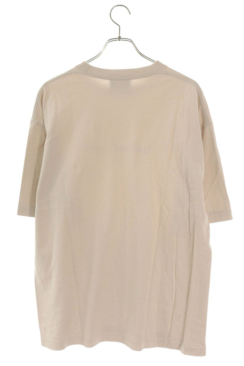 BALENCIAGA Copyright Logo Oversized T-Shirt Beige Size M