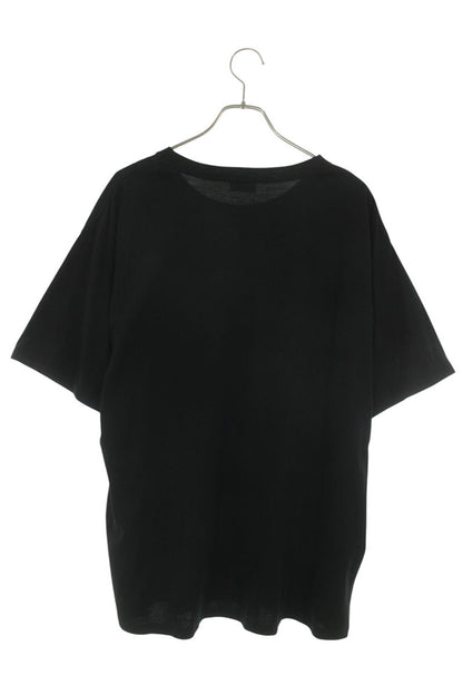 CELINE Triomphe Logo Print T-Shirt Black Cotton Size XL