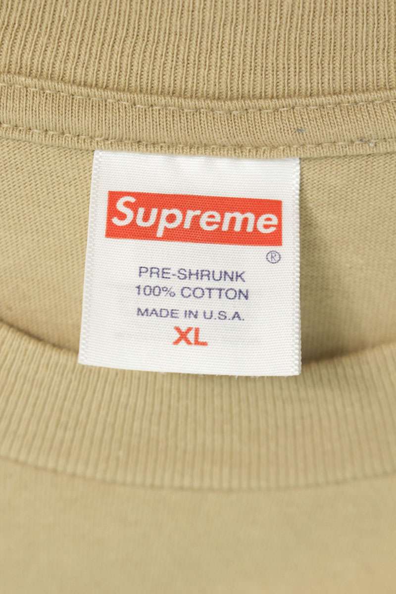 SUPREME 23AW Box Logo T-Shirt Beige Size XL