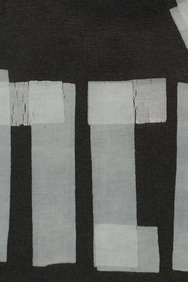 BALENCIAGA Black Tape Logo Print Vintage T-Shirt Size M