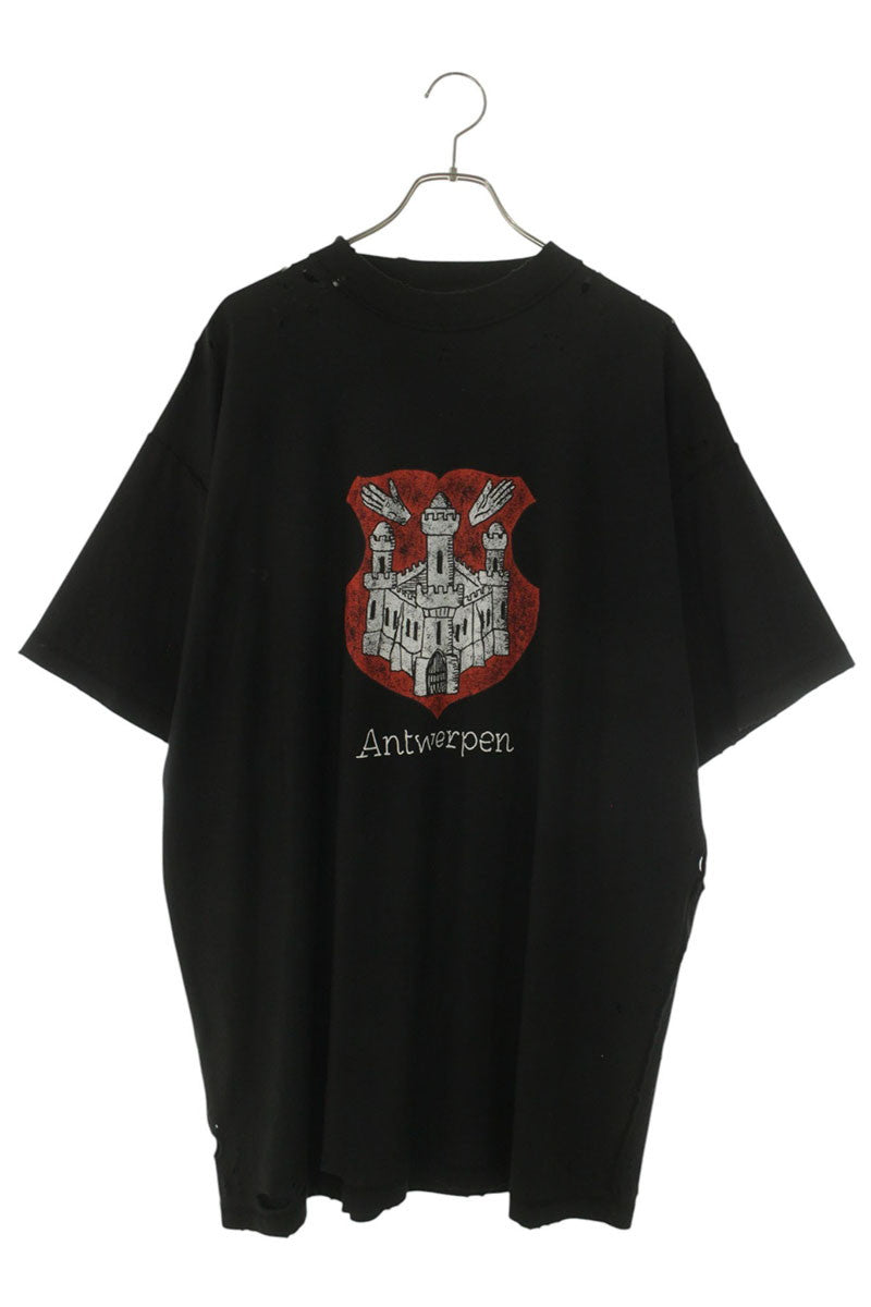 BALENCIAGA Inside-Out T-Shirt Black/Red Size 3
