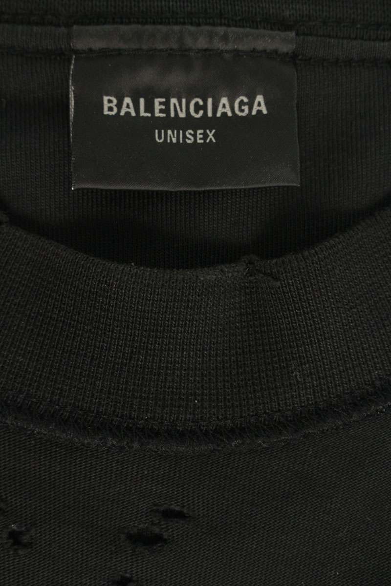 BALENCIAGA Inside-Out T-Shirt Black/Red Size 3