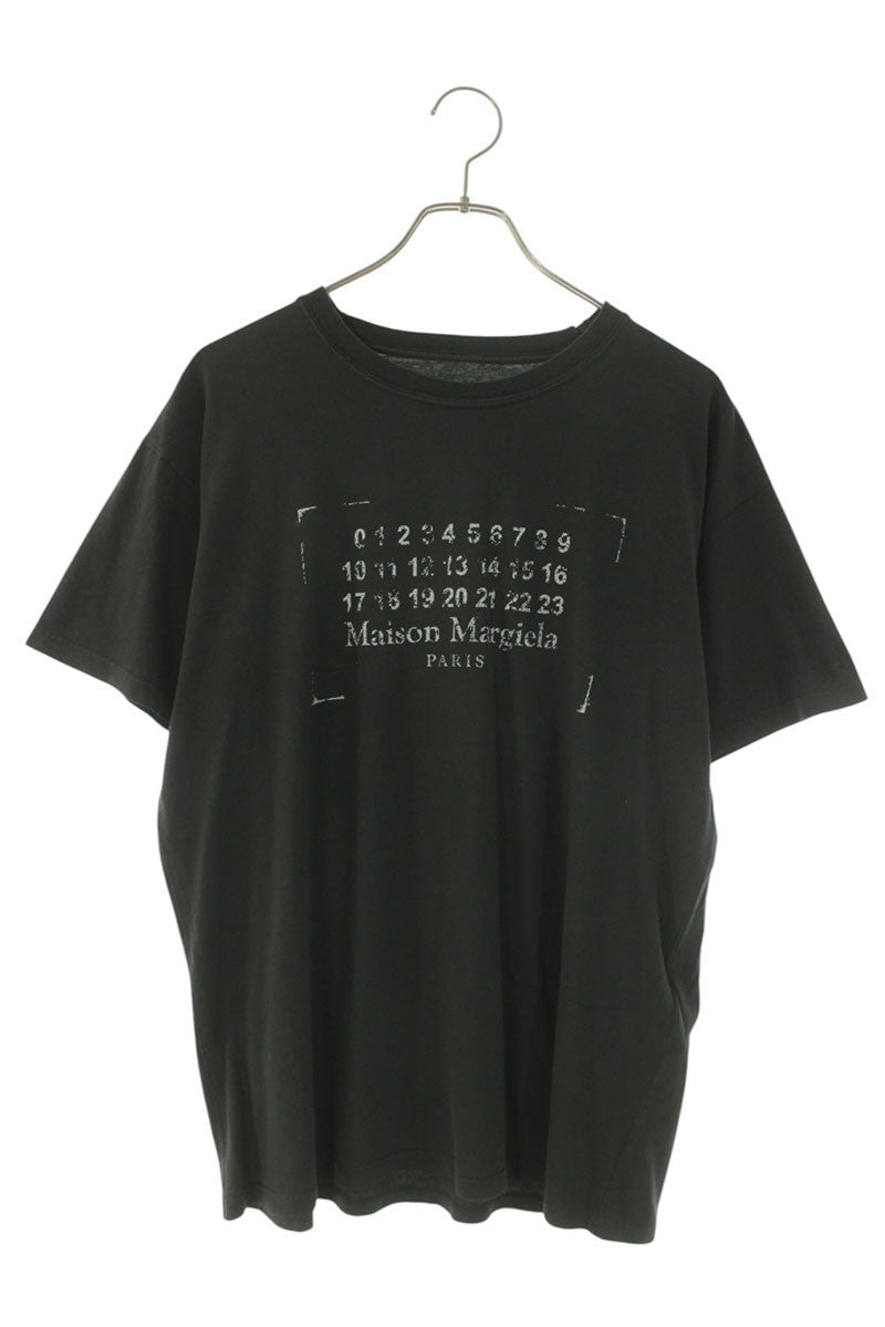 Maison Margiela Stamp Logo Print T-Shirt Black Size S