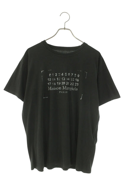 Maison Margiela Stamp Logo Print T-Shirt Black Size S