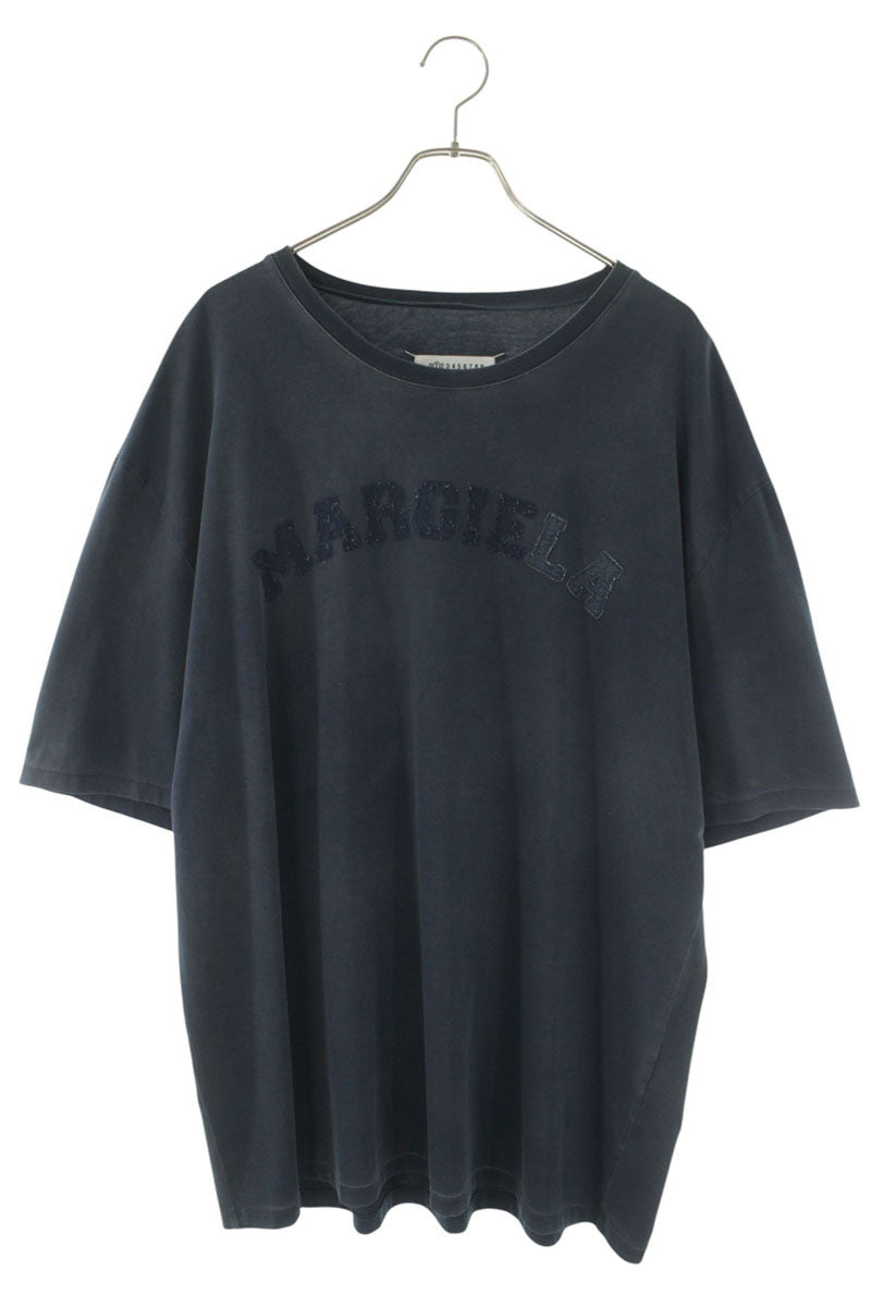 Maison Margiela Logo Patch Washed T-Shirt Blue Size M