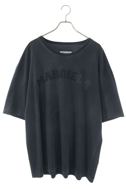 Maison Margiela Logo Patch Washed T-Shirt Blue Size M