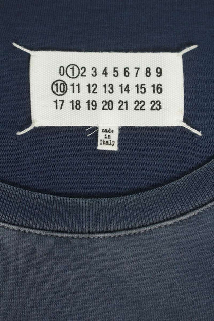 Maison Margiela Logo Patch Washed T-Shirt Blue Size M