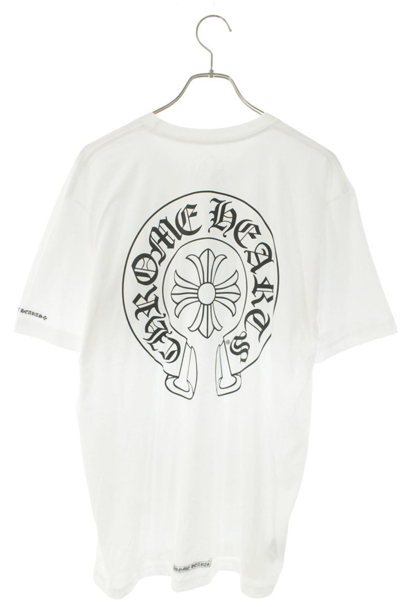 Chrome Hearts Back Horseshoe T-Shirt White/Black Size L