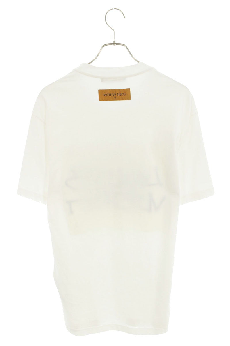 LOUISVUITTON Graphic Logo Embroidered T-Shirt White Size L