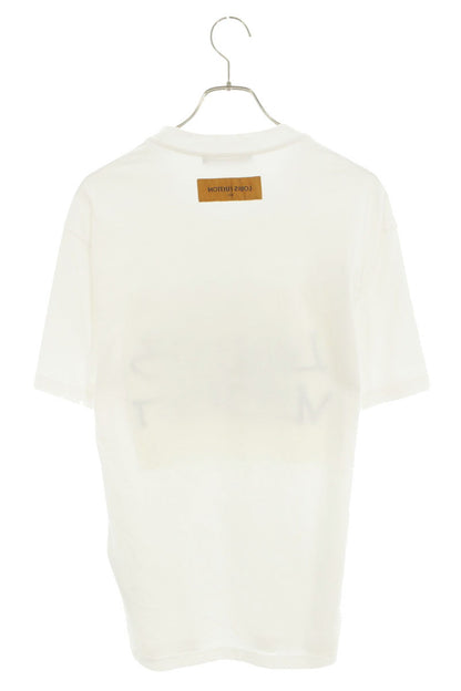 LOUISVUITTON Graphic Logo Embroidered T-Shirt White Size L