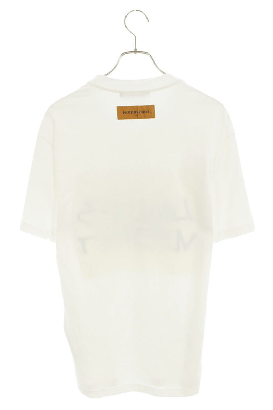 LOUISVUITTON Graphic Logo Embroidered T-Shirt White Size L