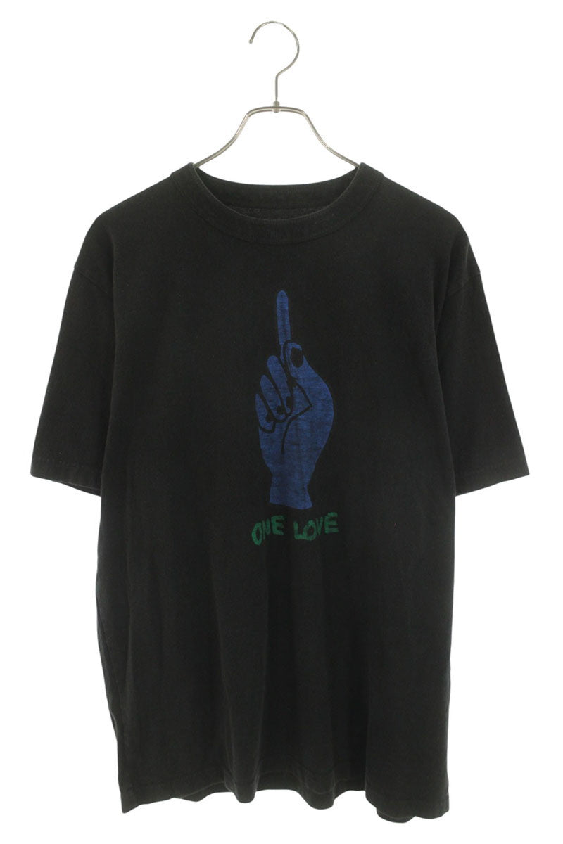 Sacai ONE LOVE Print T-Shirt Black Size 4