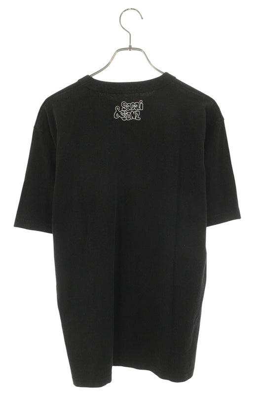 Sacai ONE LOVE Print T-Shirt Black Size 4