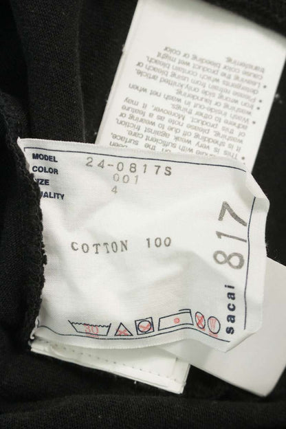 Sacai ONE LOVE Print T-Shirt Black Size 4