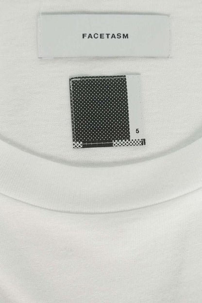 FACETASM 7BARS BIG TEE Print T-Shirt White/Black Size XXL