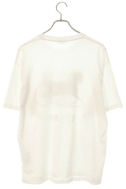 CELINE 26SS Logo Carriage Print Cotton T-Shirt White Size M