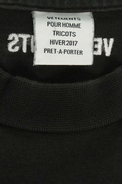 VETEMENTS 16AW Artist Photo Print T-Shirt Black Size M