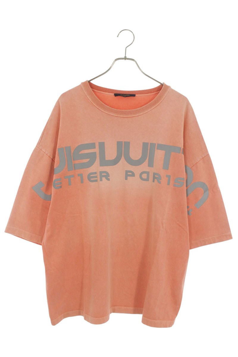 LOUISVUITTON 18SS Reflective Logo T-Shirt Orange Size M