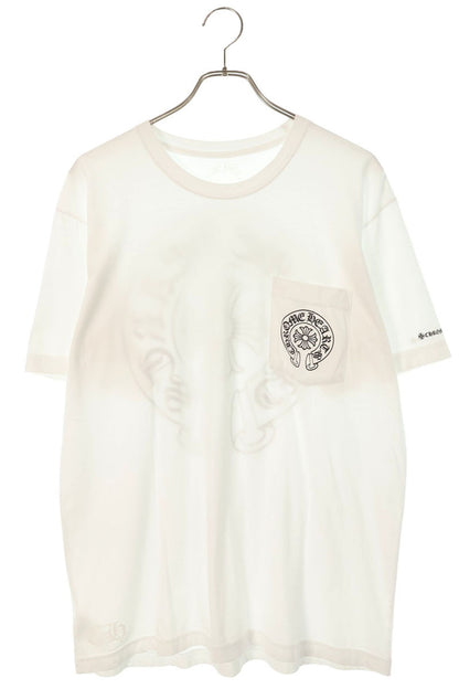 Chrome Hearts Back Horseshoe Print T-Shirt White Size L
