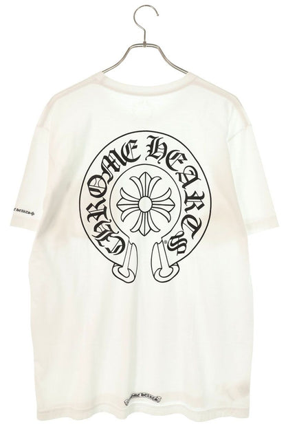 Chrome Hearts Back Horseshoe Print T-Shirt White Size L