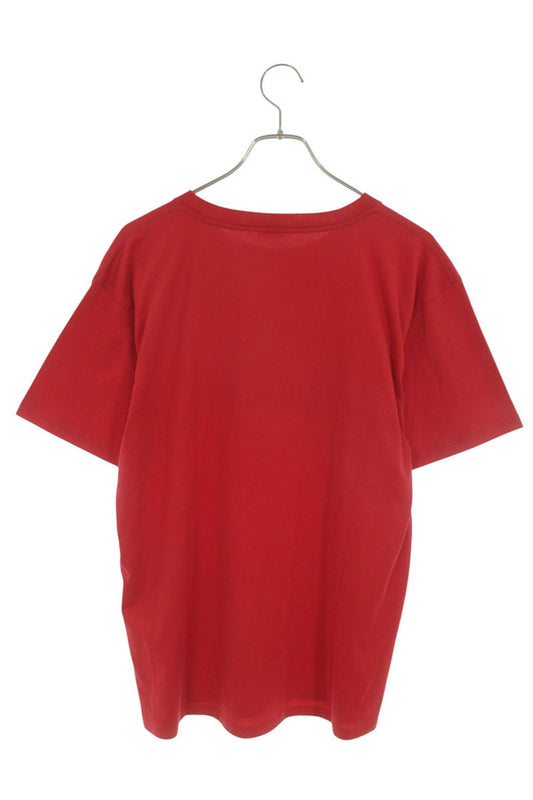 CELINE Logo Studs Print Loose Fit T-Shirt Red Size XS