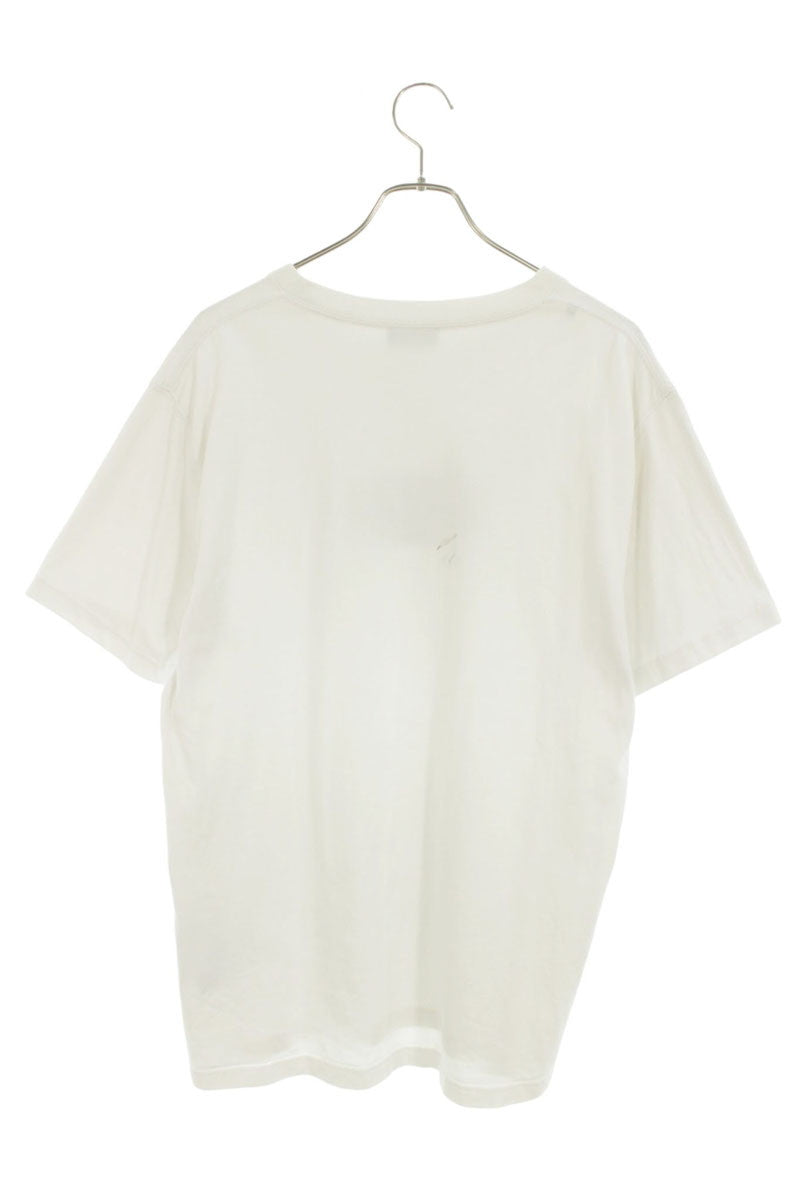 DIOR Logo Embroidered Cotton T-Shirt White Size L