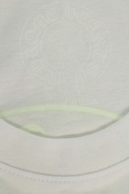 Chrome Hearts Horseshoe Print T-Shirt White Yellow Size XL
