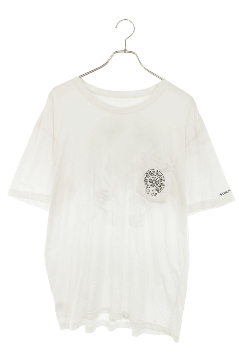 Chrome Hearts White Cotton Back Print T-Shirt Size XL