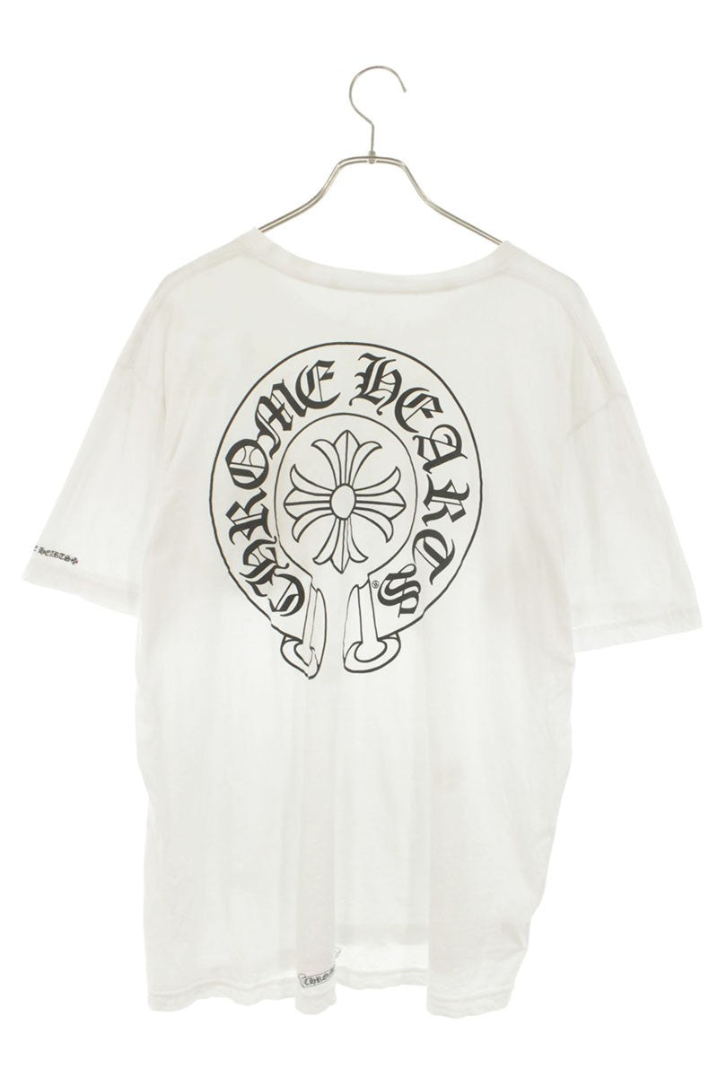 Chrome Hearts White Cotton Back Print T-Shirt Size XL
