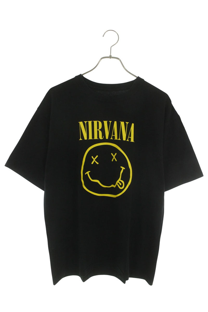 NEIGHBORHOOD Black/Yellow Smiley Print T-shirt Size M