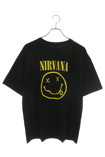 NEIGHBORHOOD Black/Yellow Smiley Print T-shirt Size M