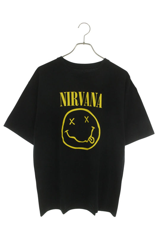 NEIGHBORHOOD Black/Yellow Smiley Print T-shirt Size M