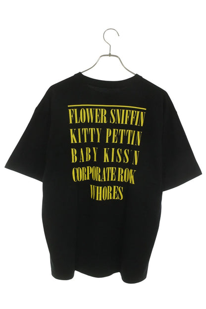 NEIGHBORHOOD Black/Yellow Smiley Print T-shirt Size M