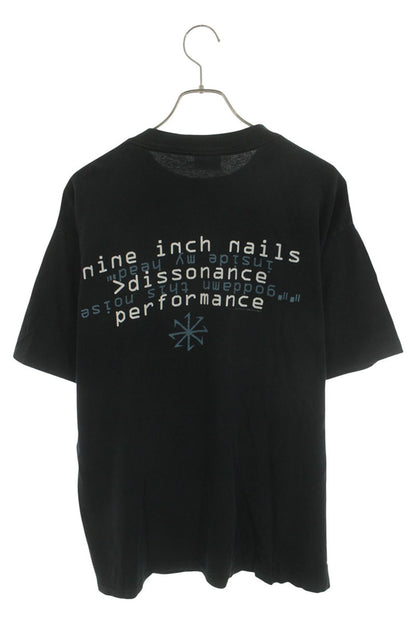 VINTAGE 90s Nine Inch Nails Dissonance Print T-Shirt Size XL