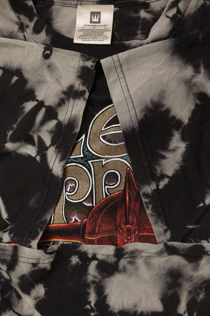 VINTAGE 90s Led Zeppelin Hammer of the Gods Tie-Dye Size XL