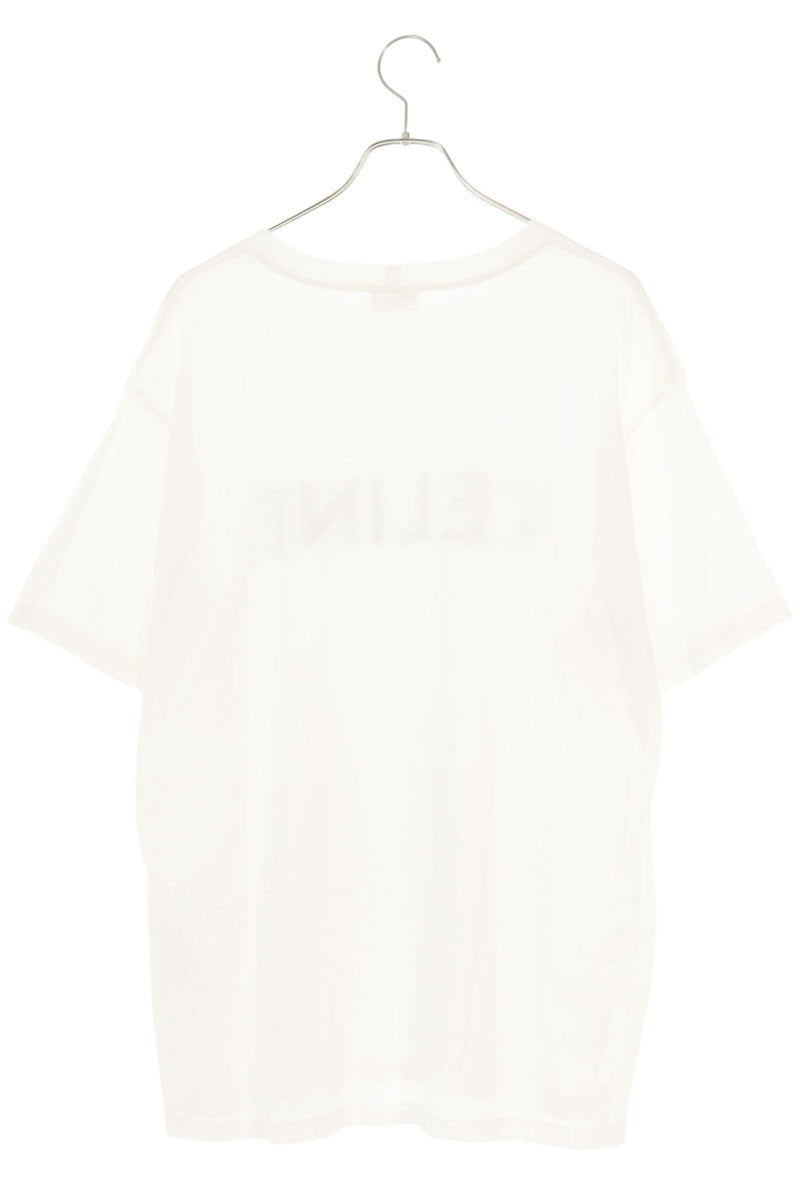 CELINE Loose Fit Logo Print T-Shirt White Size L