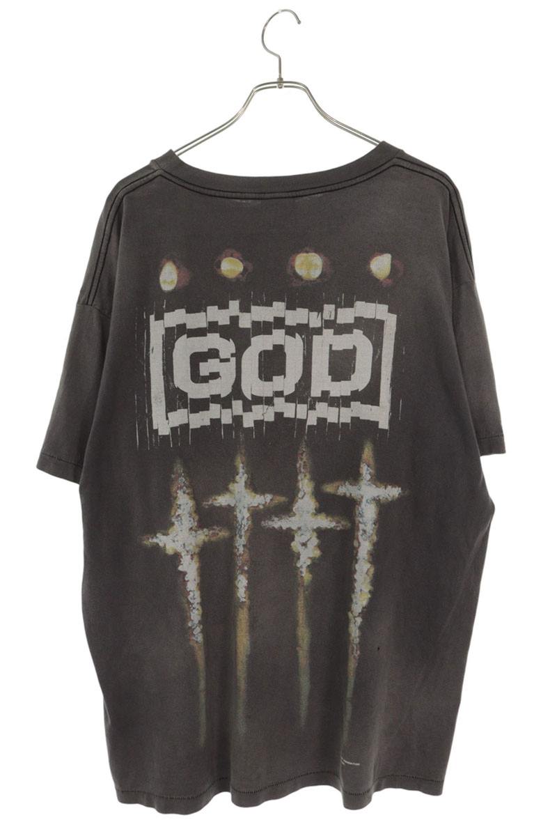SAINT MICHAEL Vintage GOD Print T-Shirt Size XL