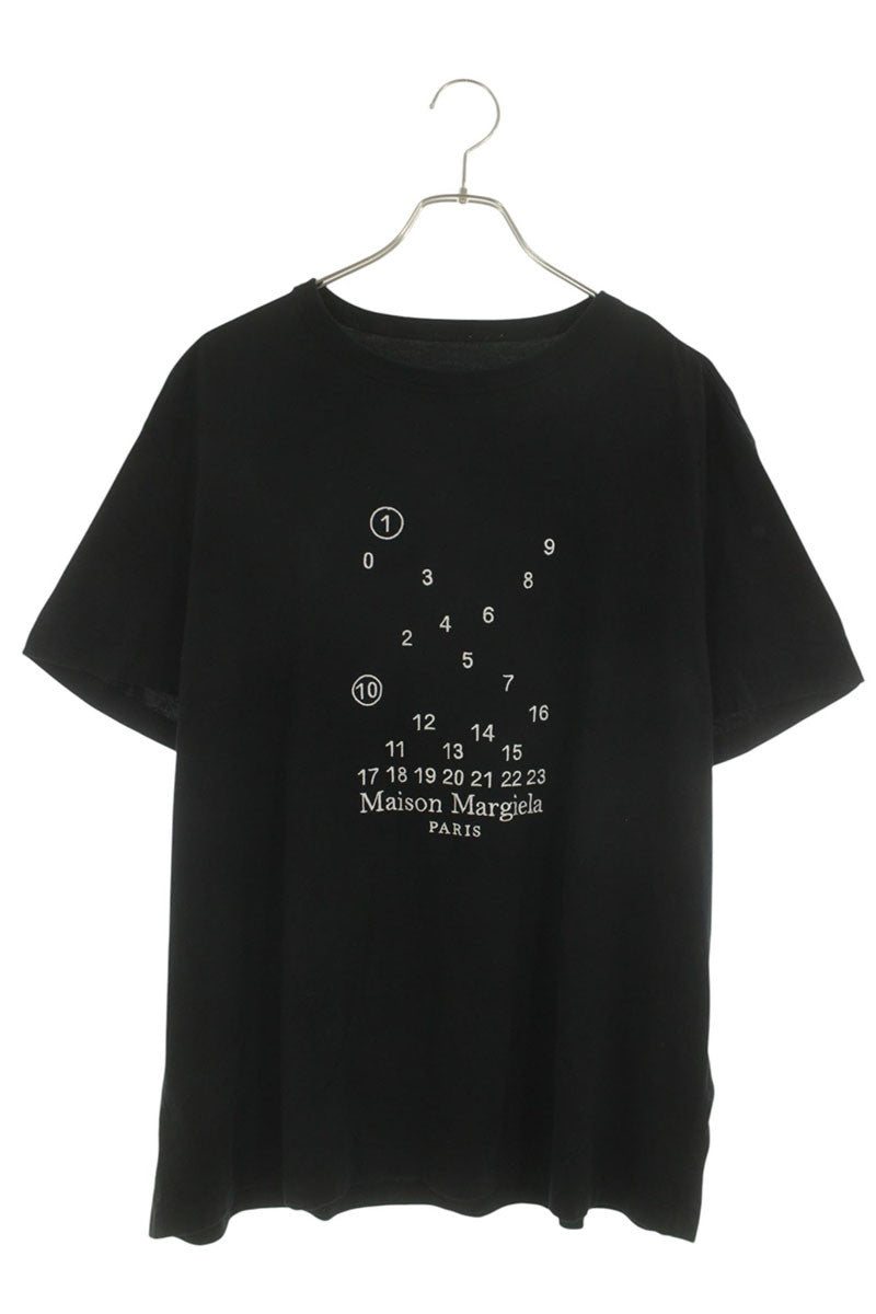 Maison Margiela Black Cotton Calendar Logo Size XL