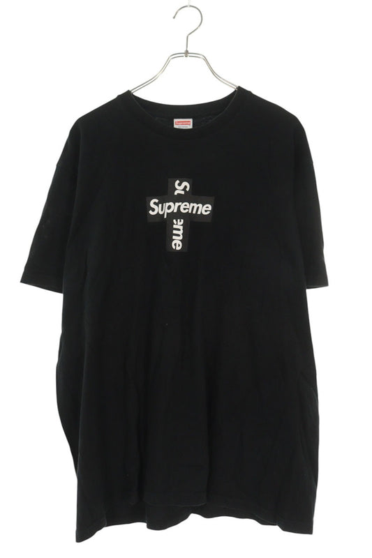 SUPREME 20AW Cross Box Logo T-Shirt Black Size L