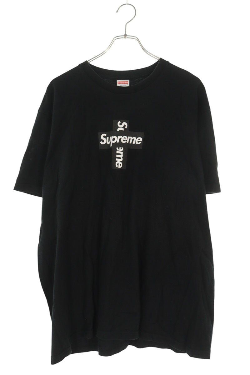 SUPREME 20AW Cross Box Logo T-Shirt Black Size L