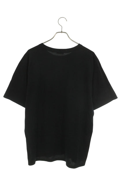 CELINE Crack Logo Print Cotton T-Shirt Multi Size XL