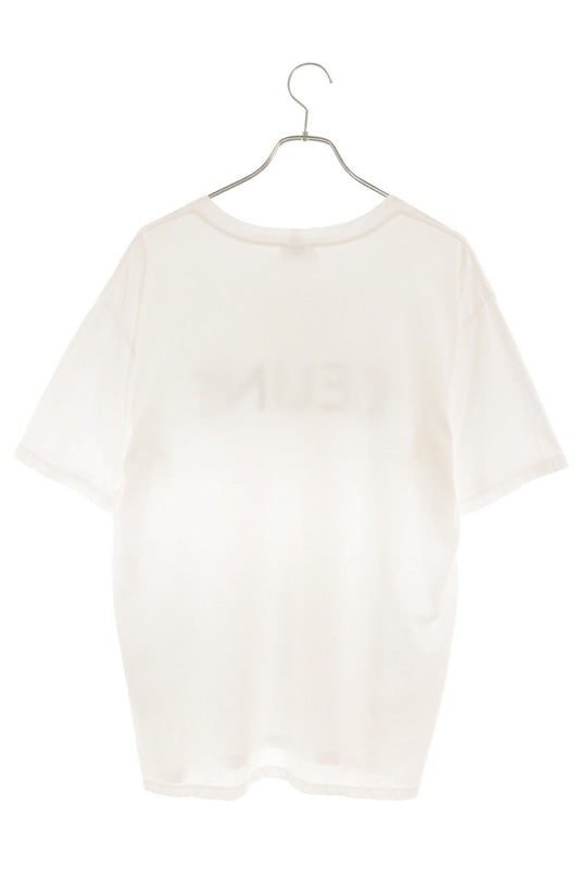 CELINE Front Logo Loose Fit T-Shirt White Size S