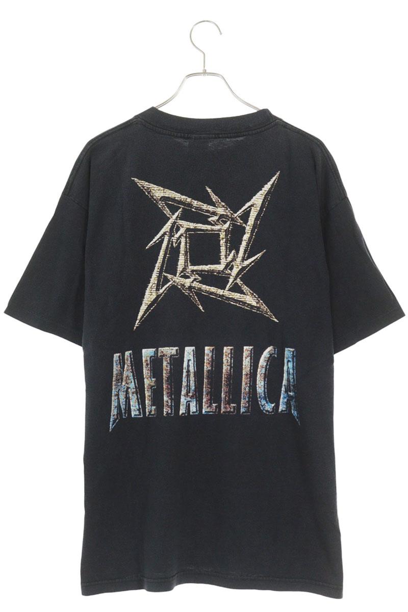 VINTAGE Metallica Reload Print Cotton T-Shirt Black Size XL