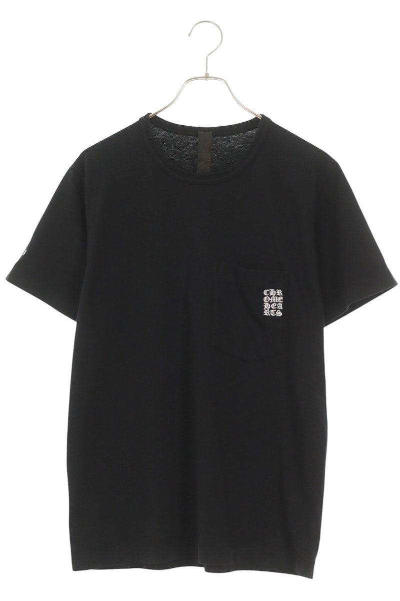 Chrome Hearts Y NOT Logo Embroidered Pocket Tee Black Size S